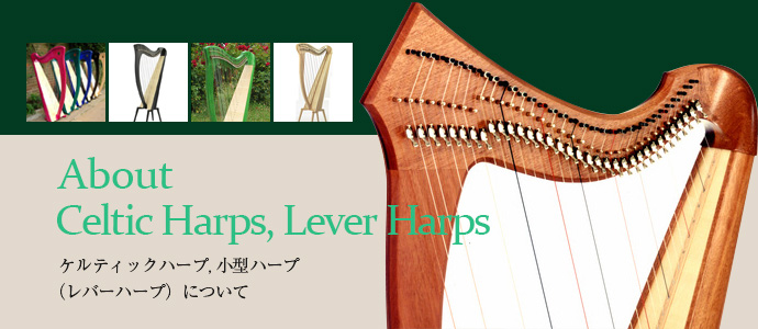 LEVER HARP "Clarsach Electro-Acoustic Harp"