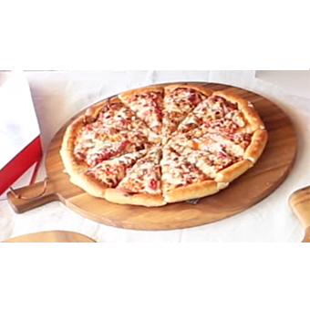 ピザがおしゃれにみえる木製プレート皿