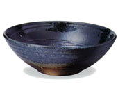 信楽焼 青ビードロ砂付き手洗い鉢（ 幅380mm ）