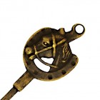 真鍮古色仕上げのクツベラ　蹄鉄　ANの詳細