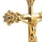 厳かなデザインの真鍮製　十字架壁飾　デザイン詳細