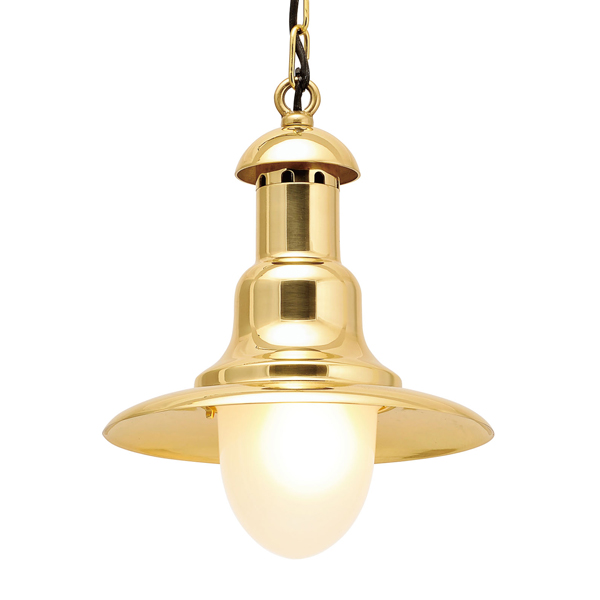 シェード付き真鍮ペンダントライトLED照明、700377