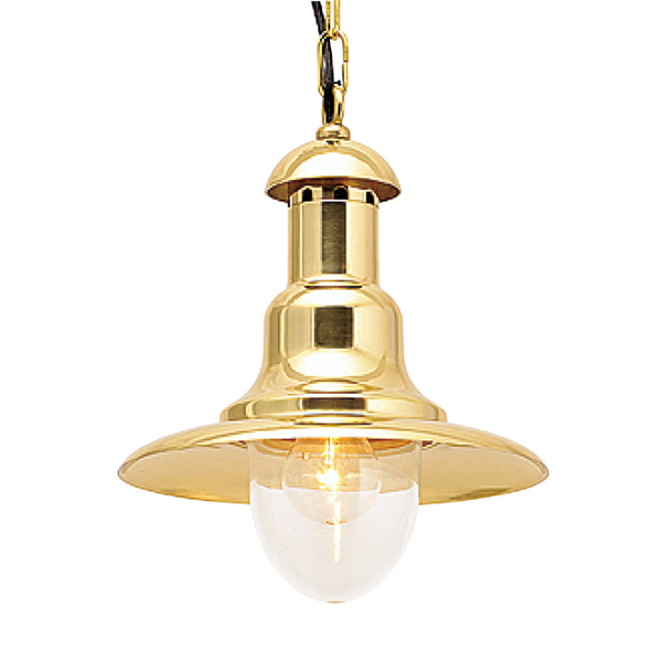 シェード付き真鍮ペンダントライト、700380