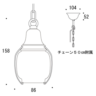 ペンダントライト700555図面