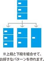 組み合わせが選べる宅配ボックス