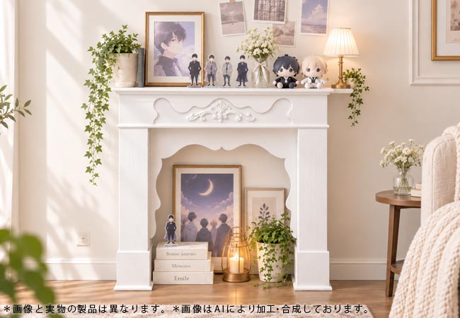 推しグッズの祭壇として使いたい暖炉棚の使用例