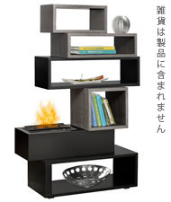 電気暖炉の本棚、ミミコ