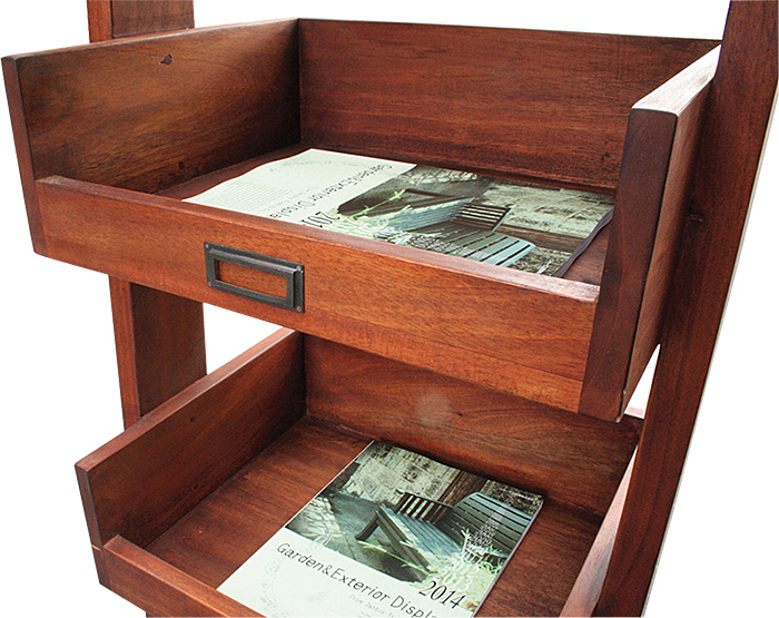 書類棚 デスクトップ A4サイズ 木製 珍品 骨董 ビンテージ