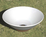 白釉　陶器の水鉢