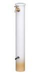 白釉　陶器の水栓柱