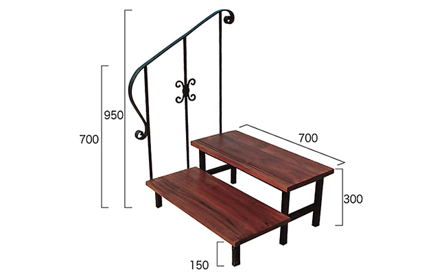 テラス用踏み台サイズ