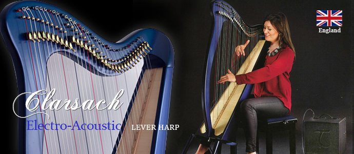 LEVER HARP "Clarsach Electro-Acoustic Harp"
