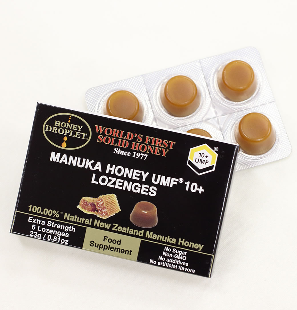 ハニードロップレットUMFマヌカハニー10  6粒入り（5箱セット）(メール便送料無料) 37ハニー のど飴 100%ハチミツ 日本 蜂蜜のど飴 ニュージーランド産