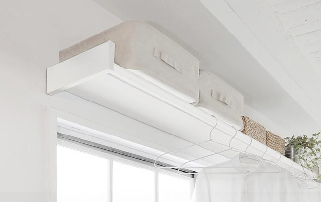 耐荷重に優れた壁付けのラック