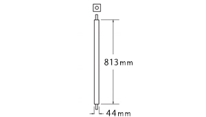 fyponバラスターBAL2×32SQの図面