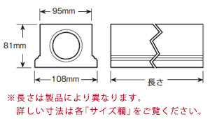 fyponボトムレールBBR5×96の図面