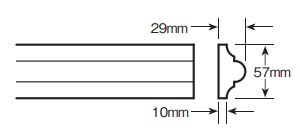 fyponモールディングMLD611-12の図面