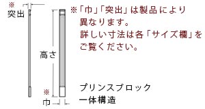 fypon付柱ピラスターPIL5×90の図面