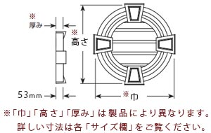 ファイポンのラウンドルーバーRLV18MTKの図面