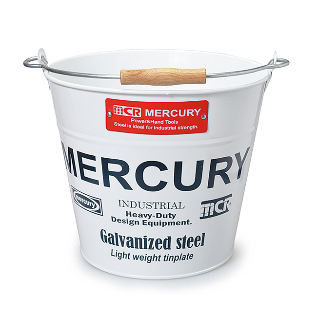 マーキュリーのブリキバケツ正規品 おしゃれなバケツ アイエム リビング