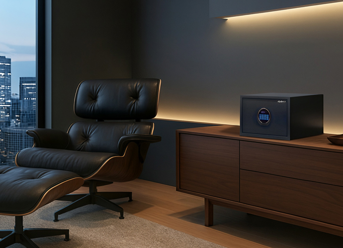 おしゃれな保管庫と事務所のイメージ