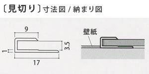 見切りの寸法図と納まり図