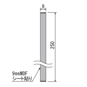 GM1705、GM1706壁面ウォールグリーンの断面と寸法