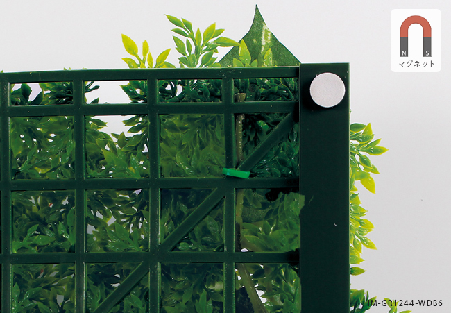 磁石付きのマグネットグリーンの裏面