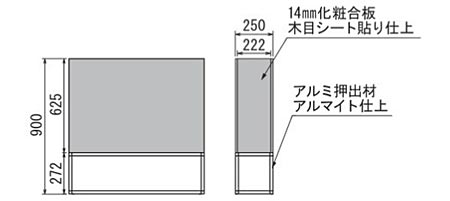 フェイクグリーンのパーテーションGR2280