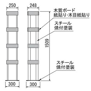 GR2506のグリーンスタンド寸法図