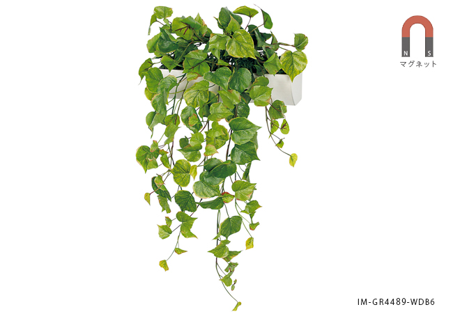 マグネット付きのフェイクグリーンポットGR4489