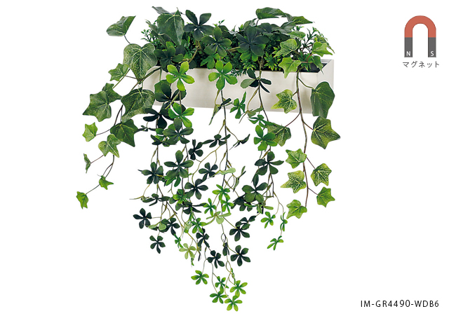 マグネット付きのフェイクグリーンポットGR4490