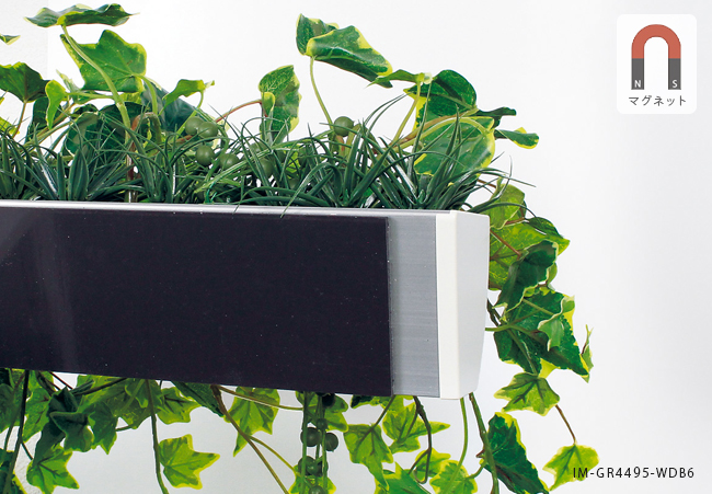 裏面にマグネットが付いたフェイクグリーンポット