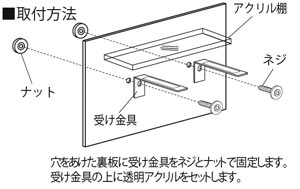 棚セットの取付方法