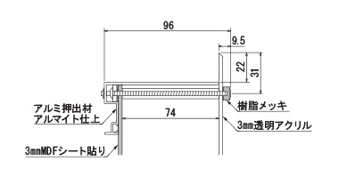 GR3560,GR3006の断面図