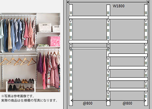 クローゼット収納 アイエムmedas 壁面収納 Smart Wall