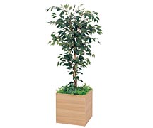 人工樹木鉢植え木目調ポットGR5008