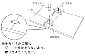 GR107、連結金具の取付方法