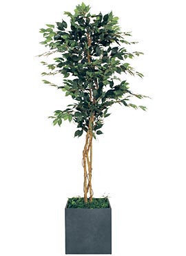 鉢植え風の人工樹木プランター、GR5005