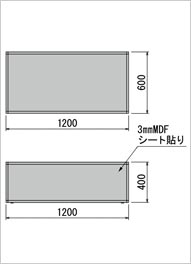 人工樹木BOXタイプ、GR5030の寸法図