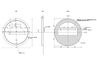 サークルミラーM02Ф600の図面