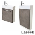 Laseek コンパクト手洗いキャビネット 奥行170mm