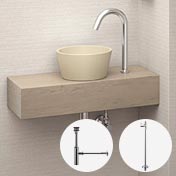 玄関洗面におすすめの手洗いカウンターセット、LSM6S-NE、壁排水・床給水