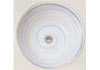 白と青がさわやかな和風手洗い鉢、B029-01