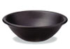 信楽焼、黒マット手洗い鉢、B031-02