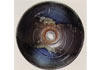 信楽焼　青ビードロ砂付き手洗い鉢（幅310mm）B031-04（上から見た画像）