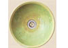 信楽焼　緑釉うずしお椀型手洗い鉢 B033-01（上から見た画像）