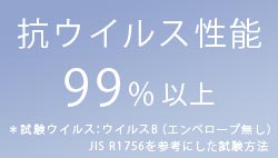 洗面カウンターの抗ウイルスアイコン