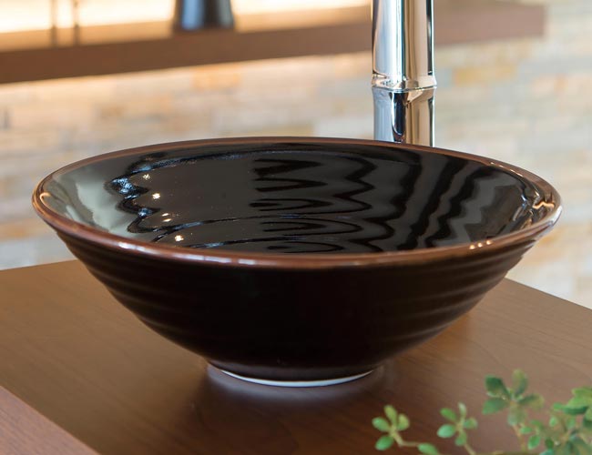 手洗いボウル、天目