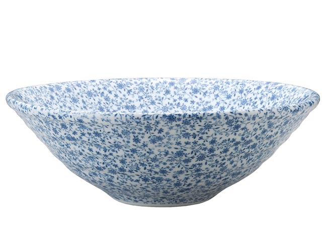 手洗いボウル、ブルーフラワー